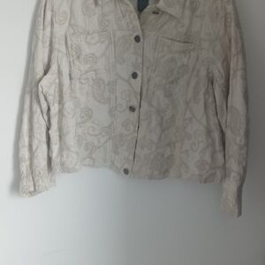 Saint Tropez West Cream Paisley  Jacket